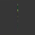Ornate Fantasy Style Sword With Green Blade And Golden Gemstone Decorations