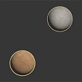 Two Brass Copper Bullets One Floating And One On Black Surface With Reflection
