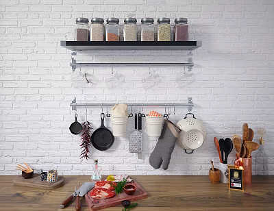 Modern Kitchenware 3d model