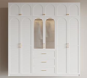 French Cream Wardrobe 3d model