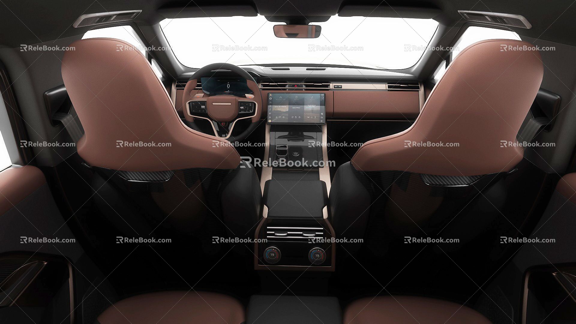 Car Land Rover Range Rover sv interior 3d model