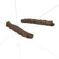 Rusty Metal Mechanical Parts With Irregular Shape And Rusted Surface 3d model