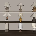Quiet and Ancient Style Table Lamp 3d model