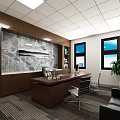 Modern Office Interior With Workstations Computers Ergonomic Chairs Windows And Ceiling Lights 3d model