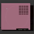 Pink Retro Vintage Television Electronic Appliance With Classic Old Style Design
