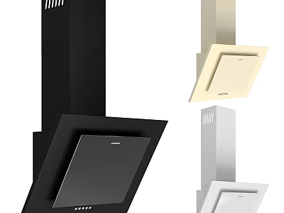 Modern Kitchen Range Hoods With Various Colors And Stylish Designs For Home Use 3d model