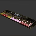 Musical Instruments Digital Electronic Keyboard With Black And White Piano Keys