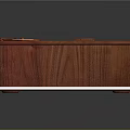 Wooden Box Organizer With Multiple Round Dials Numeric Indicators And Labeled Sections