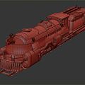 INDUSTRIAL LOFT TRAIN ARMORED TRAIN ARMORED TRAIN 3d model