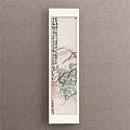 Chinese Traditional Botanical Painting With Lotus Leaves And Reed For Wall Decor