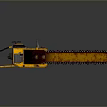 Industrial Heavy Duty Chain Saw With Yellow Black Design And Metal Cutting Chain