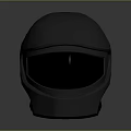 Black Motorcycle Helmet Modern Sleek Design With Tinted Visor And Protective Shell