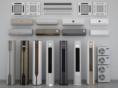 modern air conditioning 3d model