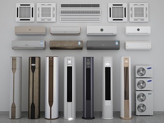 modern air conditioning 3d model