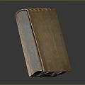 Vintage Old Book With Leather Cover And Metal Clasps As Daily Life Item