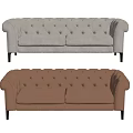 American Multiplayer Sofa 3d model