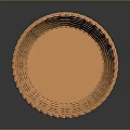 Orange Woven Basket For Home Daily Use As Practical Living Supplies