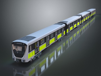 modern train light rail model