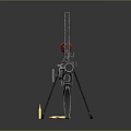 Browning Machine Gun Browning Gatling White Machine Gun Machine Gun Bullet Military 3d model