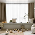 Modern Bay Window 3d model