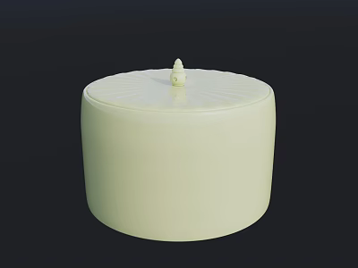 Ancient Architecture Decorative Container With Round Lid And Small Ornament 3d model