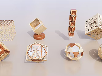 Modern Urban Sculpture 3d model