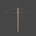 Traditional Weapon Crossbow With Wooden Body Metal Components And Bowstring Design