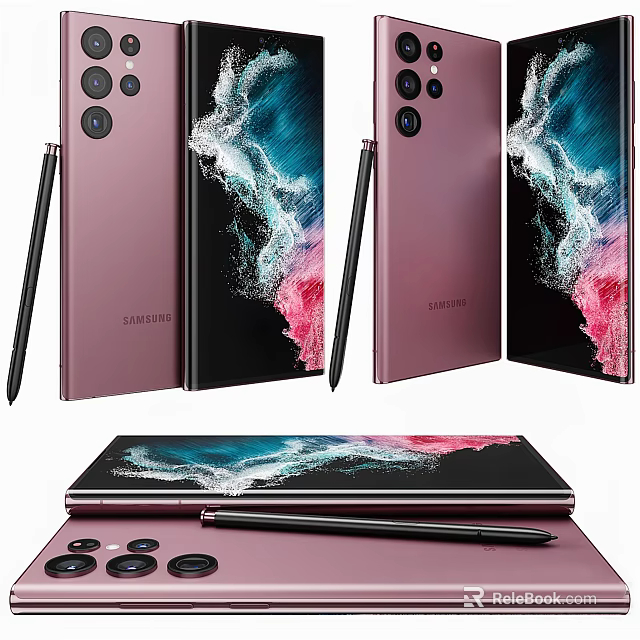 Samsung Foldable Smartphone With Rose Gold Finish Dynamic Display S Pen And Dual Modes 3d model 