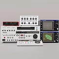 Advanced Industrial Testing Equipment With Control Panels Knobs Buttons And Digital Display Screens