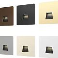 Sleek Square Wall Lights in Various Colors for Modern Home Interior Decoration