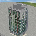 Modern Multi Storey Residential Building With Glass Windows Balconies And Green Lawn Surrounding