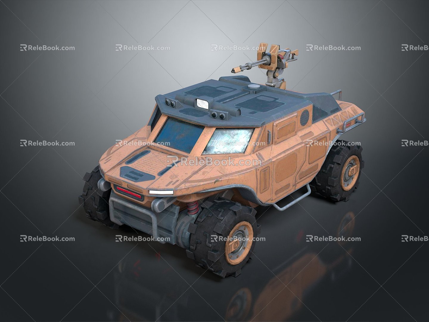 Bulletproof Car Armed Jeep Armed Car Armed Bulletproof Car Military Jeep Off-road Jeep Humvee 3d model