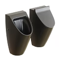 Modern Urinals In Black White Beige Colors For Contemporary Bathroom Design