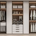 Modern Wardrobe Interior Design With Hanging Rods Drawers Storage Boxes Shelves And Organized Space