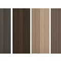 Wooden Wall Panels With Various Colors Wood Grain And Vertical Stripes