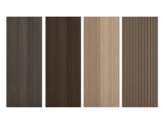 Modern wall panel wood veneer wood grain 3d model