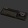 Vintage Electronic Keyboard with Classic Mechanical Design and Responsive Key Switches