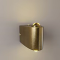 Elegant Modern Brass Wall Light With Minimalist Design And Warm Illumination