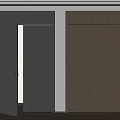 Modern Wooden Double Doors With Dark And Light Tones Open Closed Interior Design