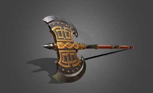 Dwarf's Hands Axe 3d model