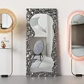 Modern mirror Internet red mirror 3d model