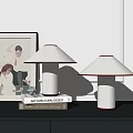 Quiet Table Lamp Fabric Table Lamp 3d model