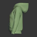 Light Green Casual Hoodie With White Text Design And Comfortable Fit