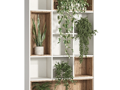 Plant Stand Indoor Plant Potted Plant Combination 3d model