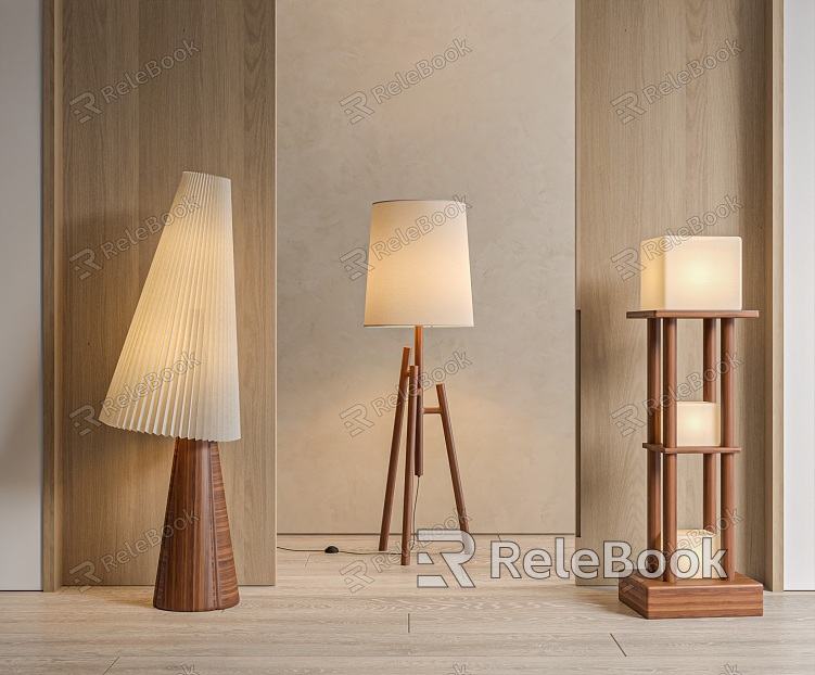 Simple floor lamp model