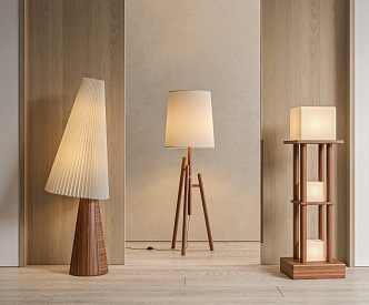 Simple floor lamp 3d model