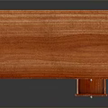 Red Wooden Desk Furniture With Two Functional Drawers And Smooth Desktop Surface