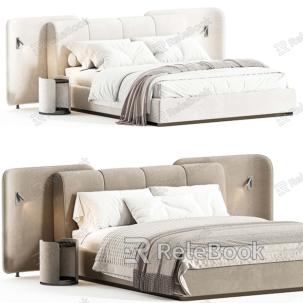 Eval Fabric Double Bed model