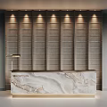 Front Desk Reception 3d model