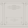 Gypsum Molding Interior Wall Decor With Ornate Carvings And Symmetrical Frames